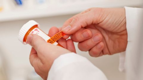 Medicine warning label