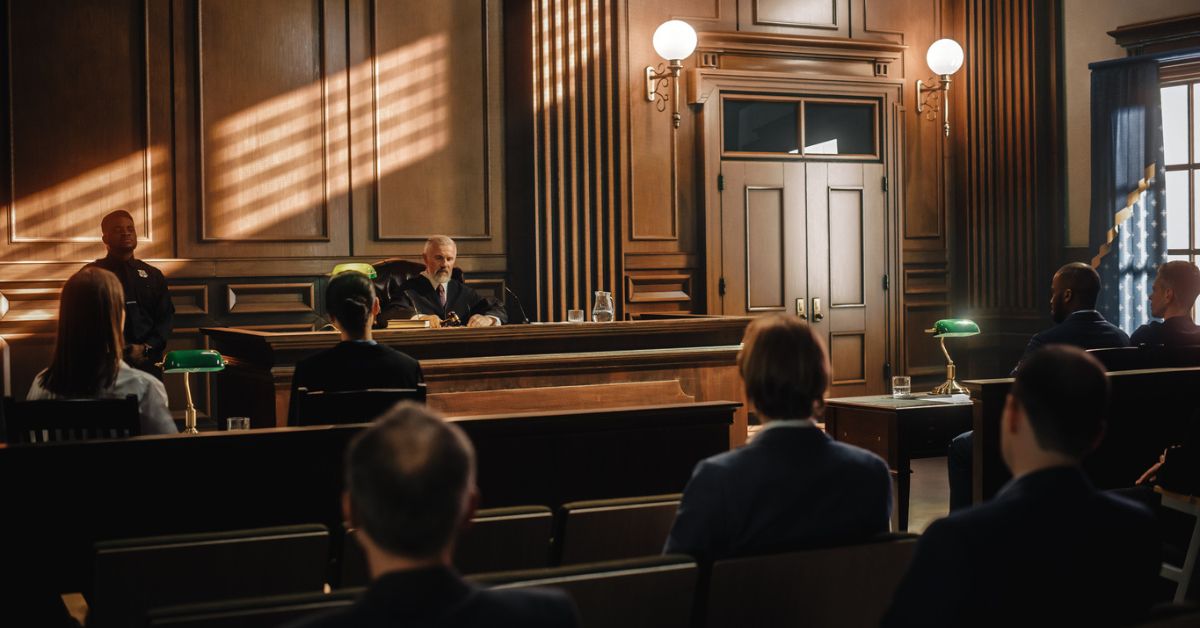 Court room and judge