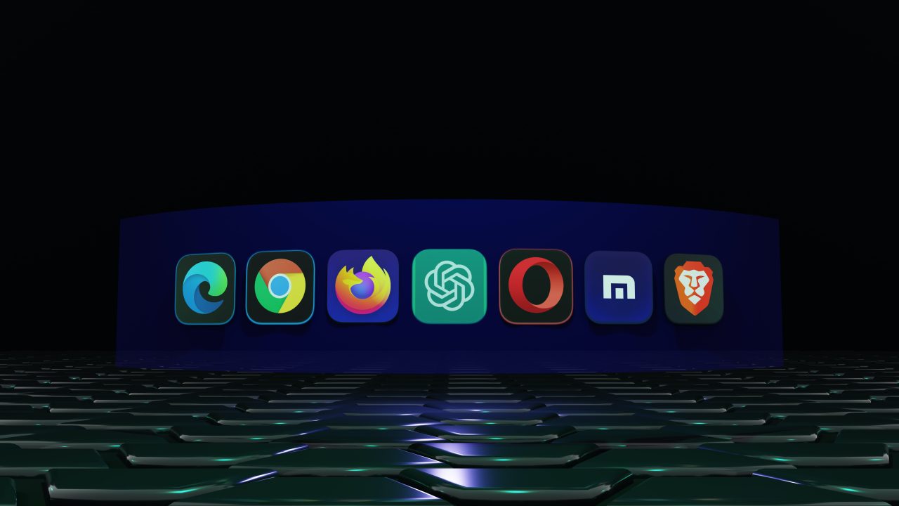 chatGPT icon with other internet browser icons