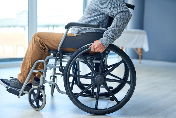 Man in a wheelchair